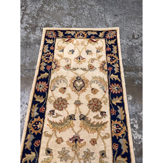 2ft 7in × 9ft Jaunty Legacy Collection Le-75 Wheat Wool Runner Rug For Sale - Image 12 of 12