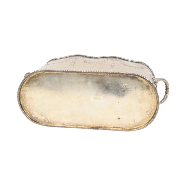 Antique French Champagne Bucket in Nickel Silver, 1890s For Sale - Image 3 of 17
