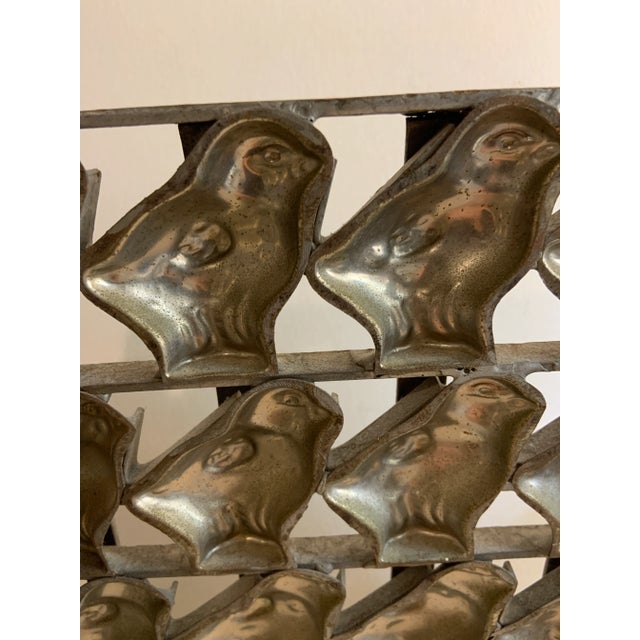 Very rare baby chick (16) chocolate mold. 19th century Victorian. Hinged to show front and back of molds. Able to free...