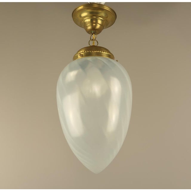 Mid-Century Pendant Light with Drop-Shaped Murano Shade, 1960s For Sale - Image 9 of 9