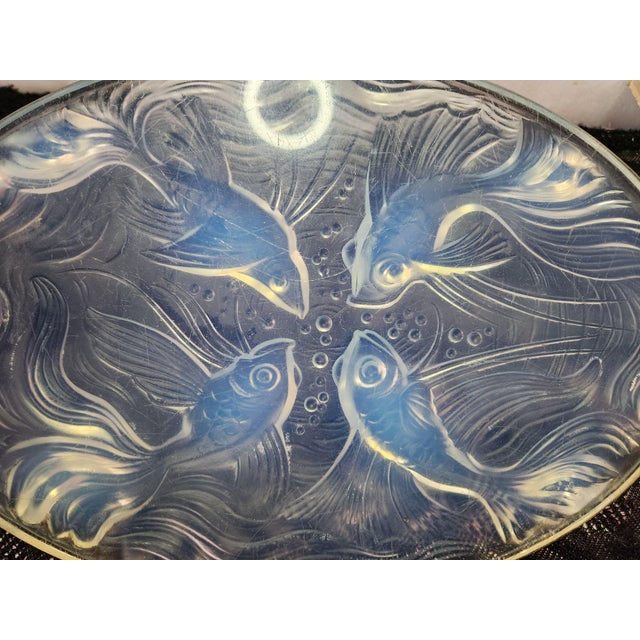 Art Deco Opalescent Glass Fish Trivet from Verlys, 1930s For Sale - Image 8 of 14