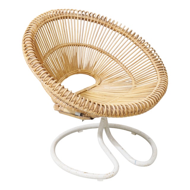 Rondo Armchair in Rattan from Göte Möbler Nässjö AB, 1960s For Sale