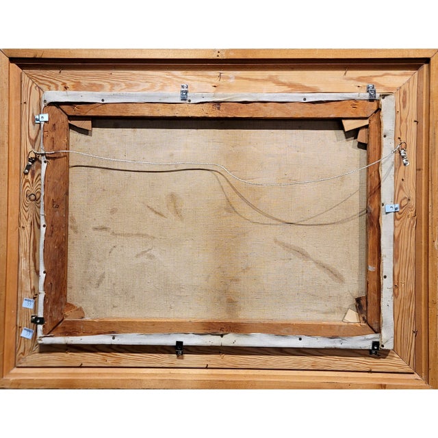 Moses Soyer - Model in a Pink Slip -1930s Oil Painting For Sale - Image 9 of 9