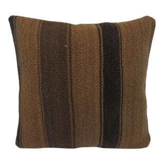 Brown Natural Kilim Pillow Cover For Sale