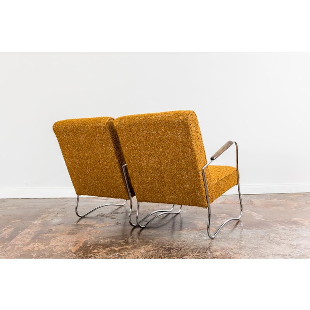 Mid-Century Modern Bauhaus Style Lounge Chairs, 1950s, Set of 2 For Sale - Image 3 of 18