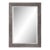 Textured Wide Framed Rectangular Entry Mirror- Silver For Sale