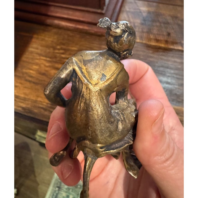 19th Century 19th Century Viennese Erotic Bronze: Beauty on Flip-open Stool For Sale - Image 5 of 8