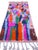 Elevate your bath space with this authentic, hand-knotted creamy Moroccan Azilal luxury rug. Showcasing a vibrant pink...