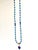 Artisan Handcrafted Lapis Lazuli Pendant Necklace in Blue Chalcedony and Golden Hematite For Sale - Image 14 of 15