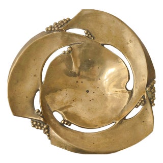 Vintage Gilt Bronze Fruit Bowl, 1970s For Sale