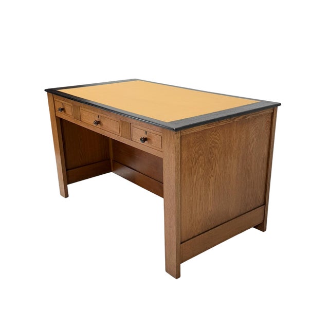 Art Deco Modernist Free-Standing Desk by J.A. Muntendam for L.O.V. Oosterbeek, 1920s For Sale - Image 12 of 18