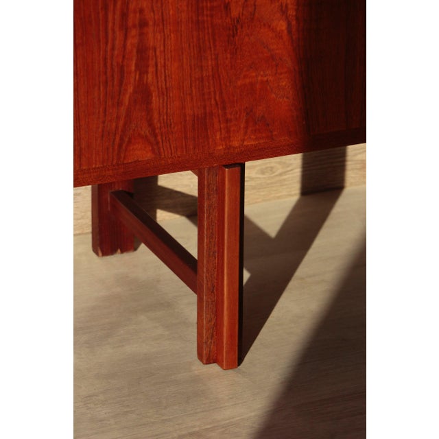 Wood Large Scandinavian Danish Teak Sideboard, 1960s For Sale - Image 7 of 18
