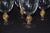 Gold Hungarian Fine Crystal Goblets With Gold Plated Glass Sea Shell Stems- Set of 4 For Sale - Image 8 of 10