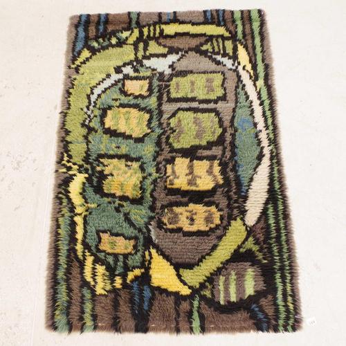 Safari Rya Rug by Ingegerd Hylten-Cavallius for Niab, Sweden, 1962 For Sale - Image 4 of 5