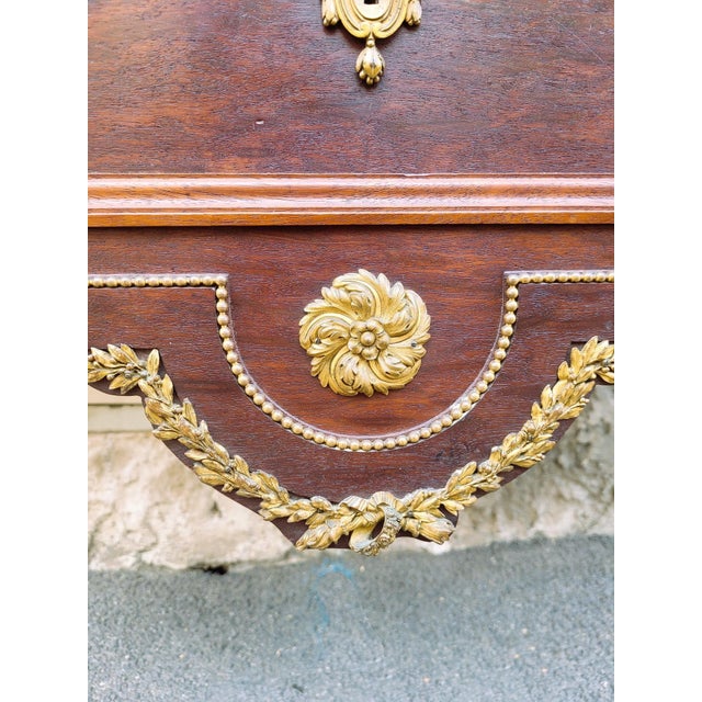 Brown Mahogany Commode from Krieger, 19th Century For Sale - Image 8 of 18