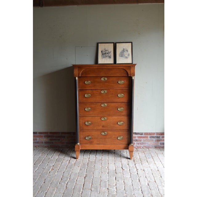 Antique Oak Empire Chiffonier For Sale - Image 10 of 10