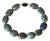 Vintage Arizona Chrysocolla Statement Necklace, Large Natural Gemstone Beads, Sterling Silver Karl Lagerfeld Clasp, Boho Jewelry For Sale