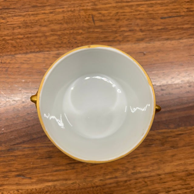 Traditional Miniature Cachepot With Gilded Handles and Ball Feet For Sale - Image 3 of 4