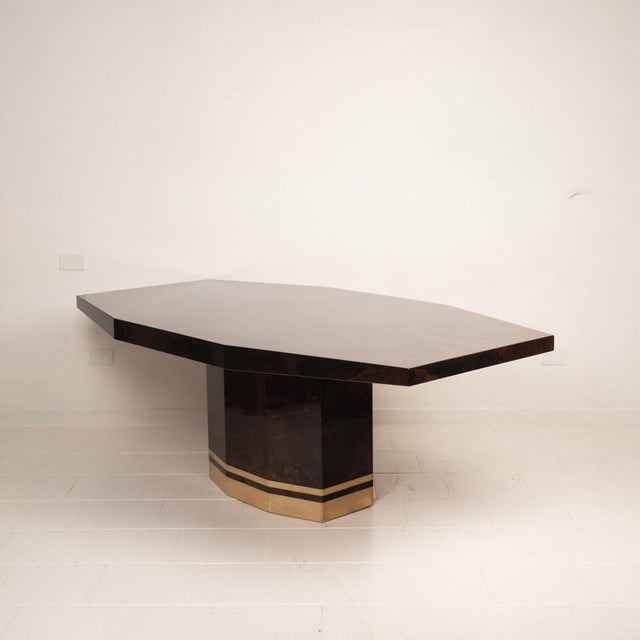 Model 2007D Dining Table by Nucci Valsecchi for Aldo Tura, 1970 For Sale - Image 9 of 18