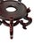 1980s Vintage Chinese Wood Fishbowl Stand 9.5" Diameter 8.5" Tall For Sale - Image 5 of 8