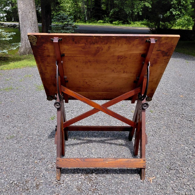 1940s Keuffel and Esser Popular Drafting Table For Sale - Image 13 of 16