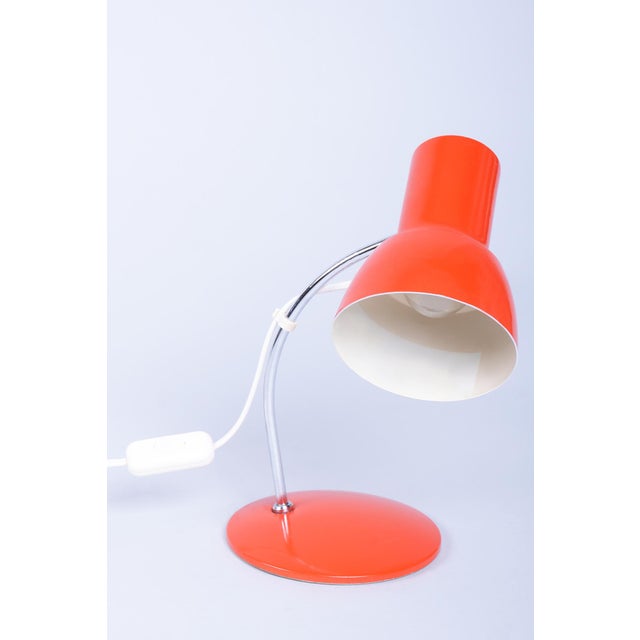 Mid-Century Czech Chrome Table Lamp attributed to J. Hůrka for Napako, 1960s For Sale - Image 13 of 13
