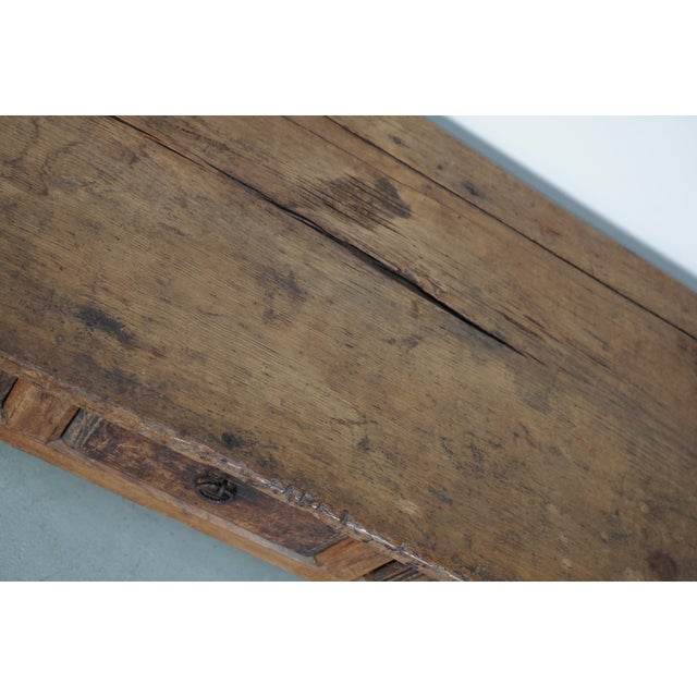 18th Century Spanish Rustic Farmhouse Chestnut Console For Sale - Image 5 of 18