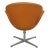 Fritz Hansen Vintage Swan Chair in Cognac Anilin Leather by Arne Jacobsen for Fritz Hansen, 1960s For Sale - Image 4 of 9