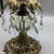 Hurricane Candle Holder Brass Base and Crystal Bowl With Hanging Crystals For Sale - Image 9 of 12