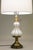 Hollywood Regency 1960s Stiffel Hollywood Regency Blown Oplaescent Glass Brass Table Lamp Murano For Sale - Image 3 of 11