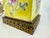 Chinoiserie Vintage Chinoiserie Small Yellow Porcelain Table Lamp With Brass Base and Floral Motif For Sale - Image 3 of 9