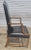 Kittinger Mid 20th Century Kittinger Williamsburg Mahogany Martha Washington Arm Chair Cw13 Black Leather For Sale - Image 4 of 8