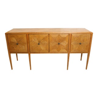 Theodore Alexander Mid-Century Modern Style Four Door Credenza For Sale