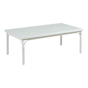 Woodbridge Furniture Carlyle Outdoor Cocktail Table, Cloud White Finish