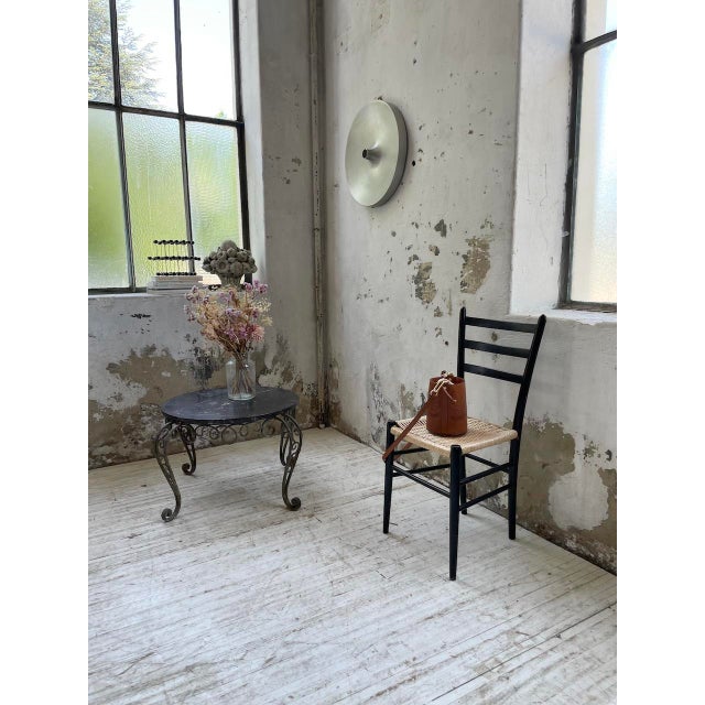 1960s Metal and Black Marble Coffee Table by René Drouet, 1960s For Sale - Image 5 of 18