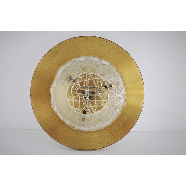 Italian Flush Mounts in Brass by Angelo Brotto for Esperia, 1970s, Set of 2 For Sale - Image 17 of 18