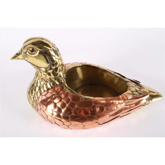 Metal Sergio Bustamante, Welded Duck Planter Sculpture For Sale - Image 7 of 7