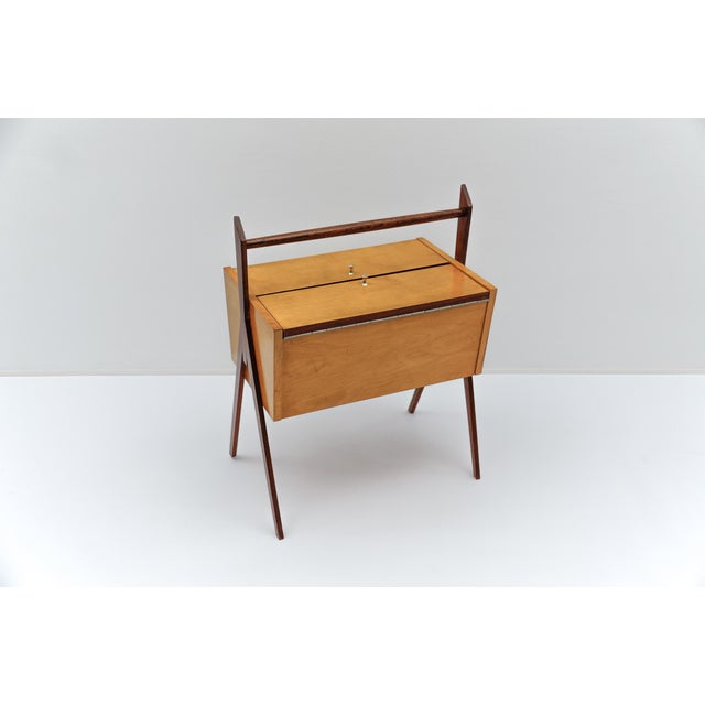 Mid-Century Modern Mid-Century Modern Italian Sewing Box, 1960s For Sale - Image 3 of 12