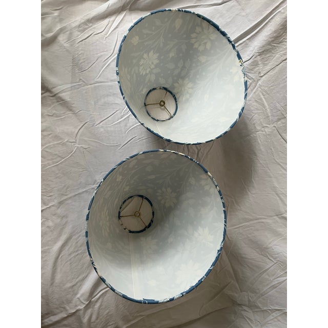 Brunschwig & Fils Verrières Lampshades a Pair For Sale - Image 6 of 12