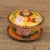 Vintage Cloisonné Enamel Lidded Bowls With Saucers – Floral & Bird Motif - Set of 4 For Sale - Image 13 of 18