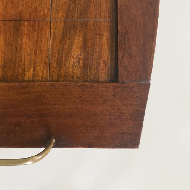 Italian Coffee Table in Wood and Brass, 1900s For Sale - Image 10 of 14