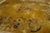 1920s Yellow Gold Floral Vase Antique Chinese Art Deco Carpet 8'8" X 11'4" Knotted Wool Rug For Sale - Image 11 of 12