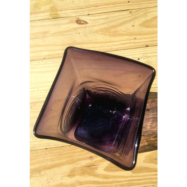 A striking example of mid-century American art glass, this large rectangular vase (Model No. 6025) was designed by...