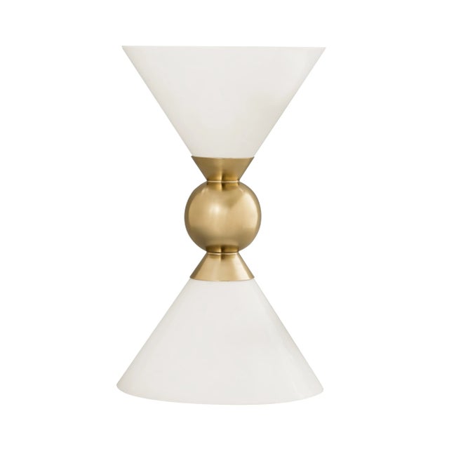 Boasting an hourglass design and a gold finish that contrasts beautifully with it's two available color options, the Balhi...