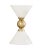 Boasting an hourglass design and a gold finish that contrasts beautifully with it's two available color options, the Balhi...