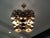 Curtis Jere Oversized Cubist Geometric Brass Chandelier For Sale - Image 4 of 5