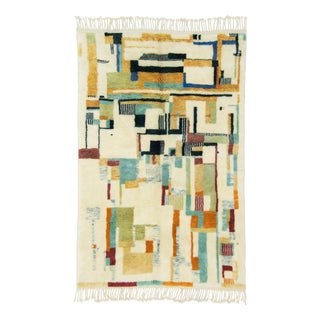 Hand-Knotted Wool Rug by Azele Studio For Sale