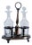 Cruet with Silver Structure with Palms For Sale