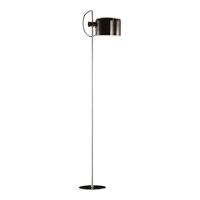 Joe Colombo Model #3321 "Coupé" Floor Lamp in Black for Oluce For Sale