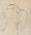 Figurative 1961 Surrealist Style Abstract Graphite Drawing of a Horse by Walter Quirt, Framed For Sale - Image 3 of 9